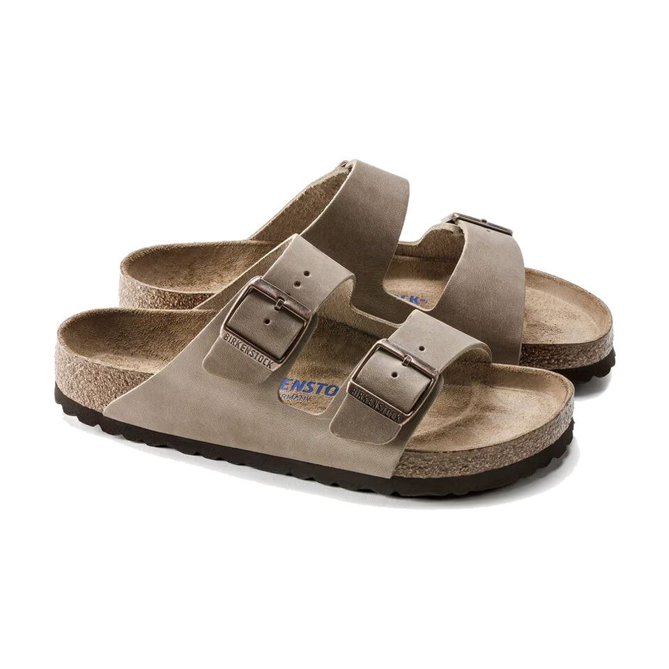 Birkenstock Arizona Soft Footbed Oiled Leather Narrow Width Tobacco
