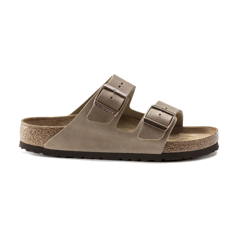 Birkenstock Arizona Soft Footbed Oiled Leather Narrow Width Tobacco
