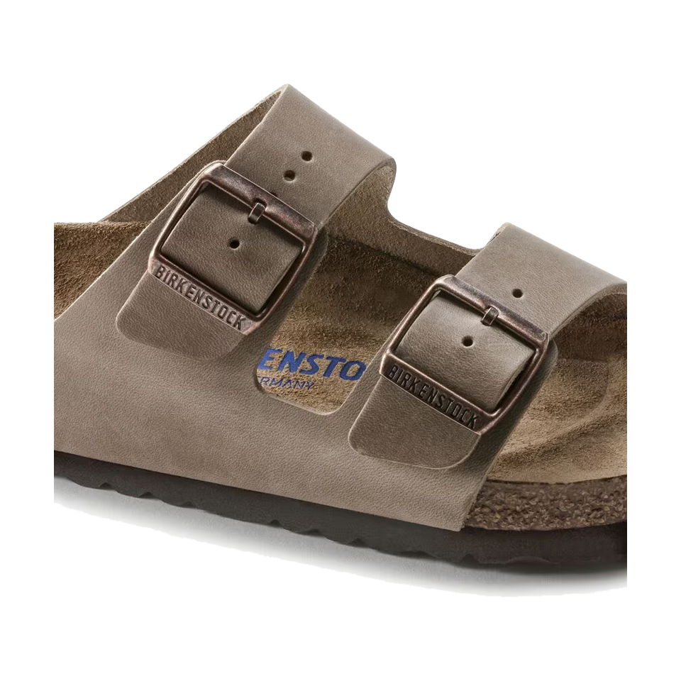 Birkenstock Arizona Soft Footbed Oiled Leather Narrow Width Tobacco