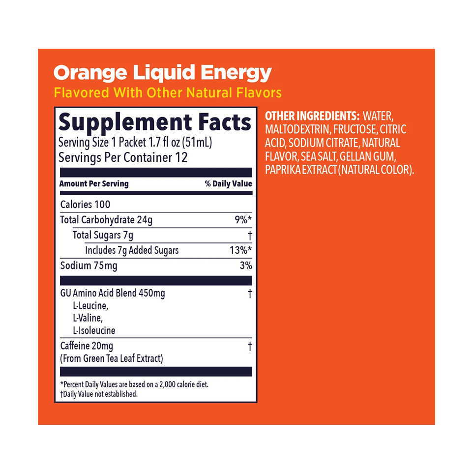 GU Energy Liquid Energy Orange