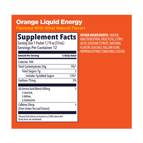 GU Energy Liquid Energy Orange