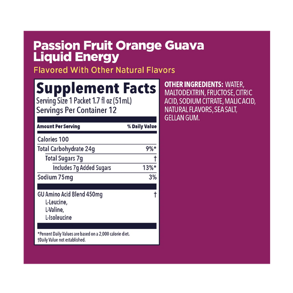 GU Energy Liquid Energy Passion Fruit Orange Guava
