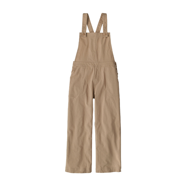 Patagonia Women's Stand Up Cropped Overalls Oar Tan