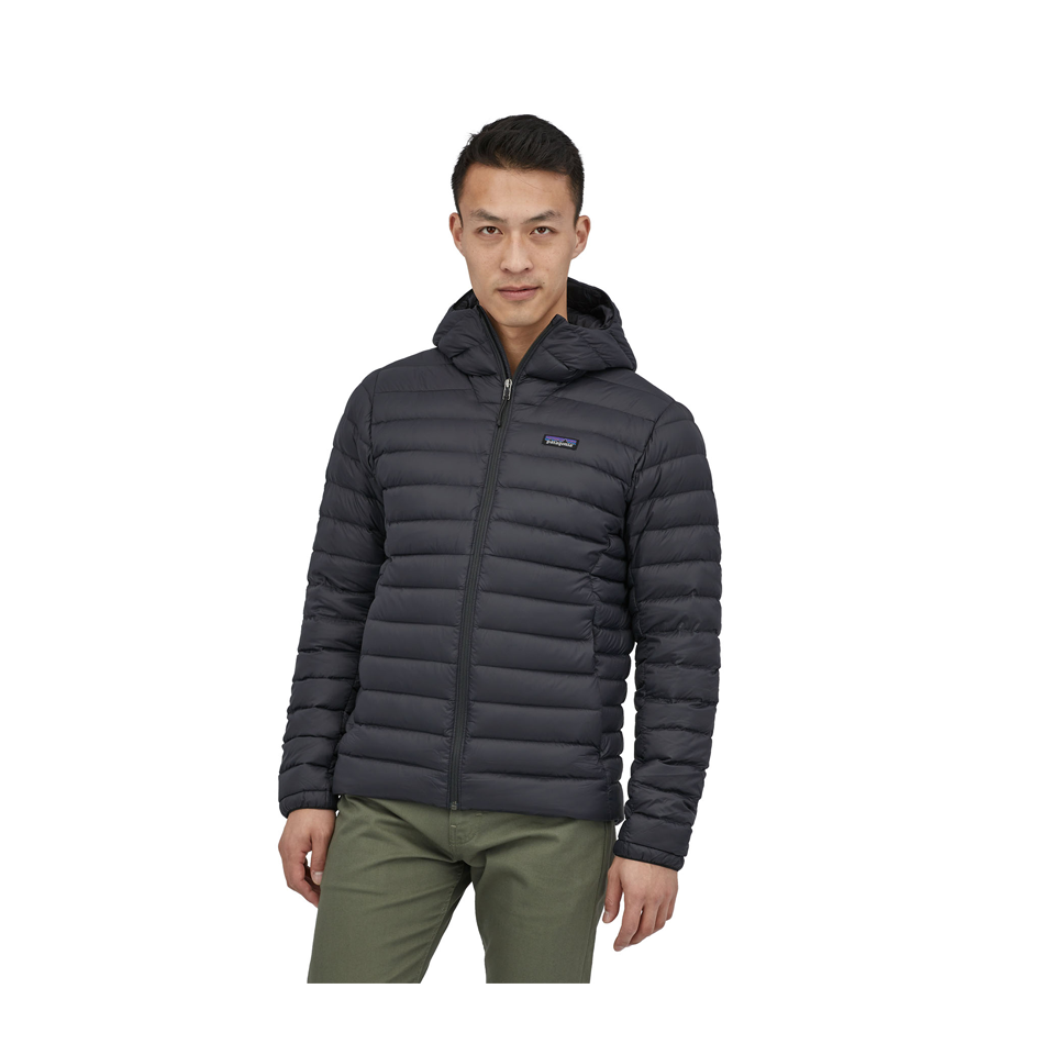 Patagonia men's down sweater hoody best sale black