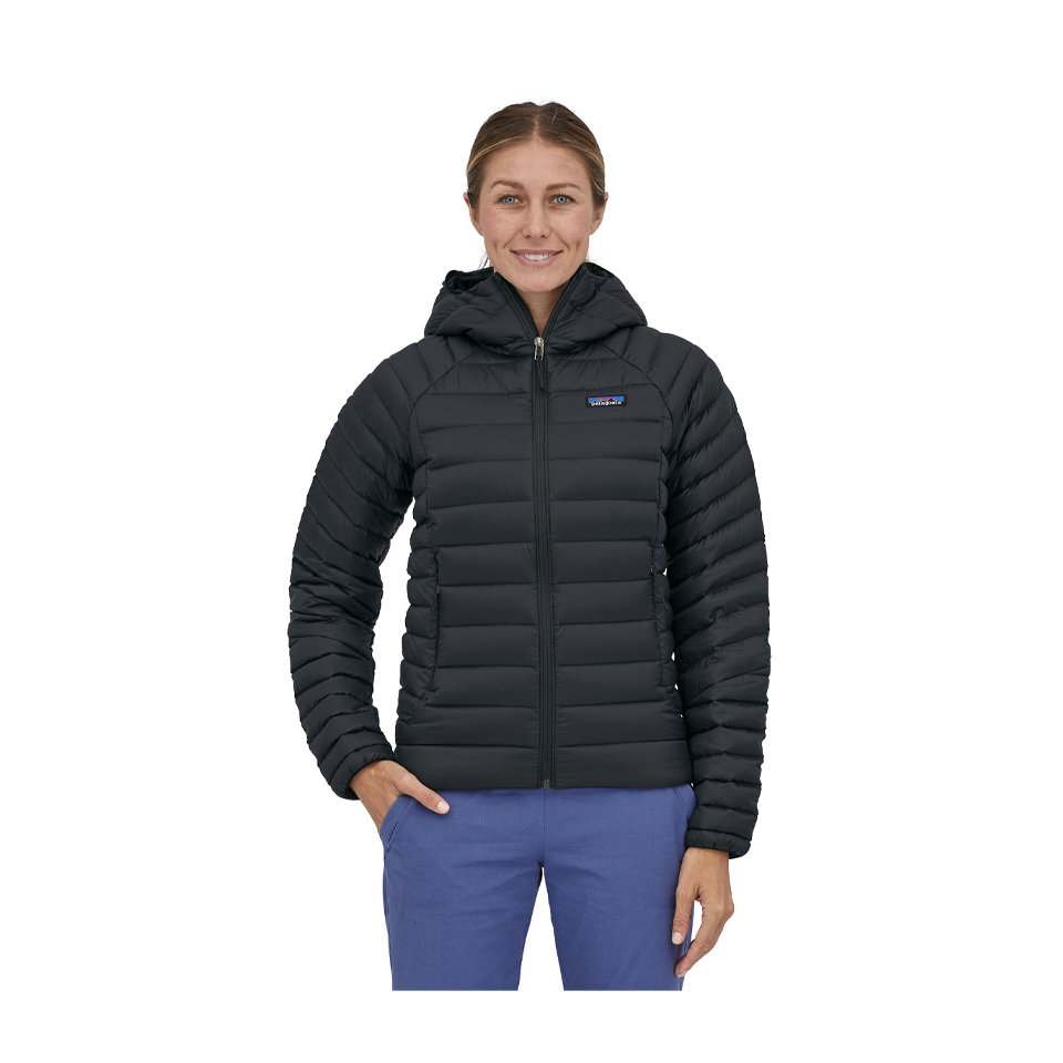 Patagonia women's down sweater hoody black sale