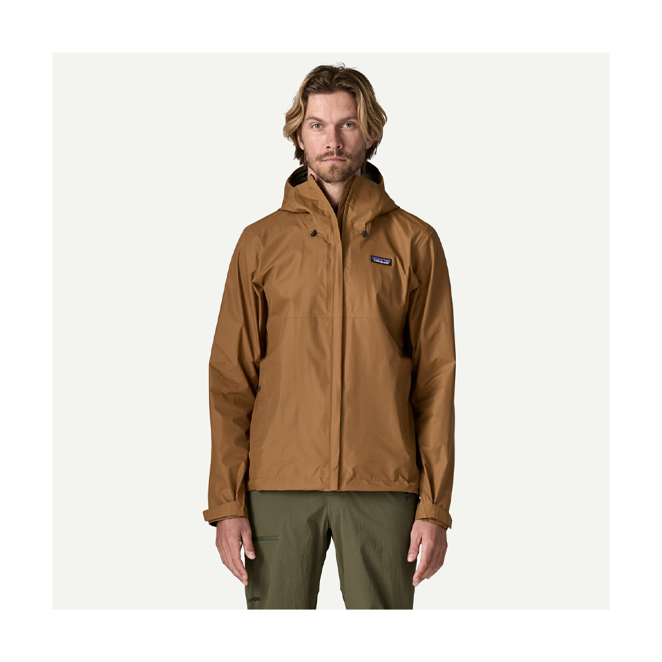 Patagonia Men's Torrentshell 3L Rain Jacket Deer Brown