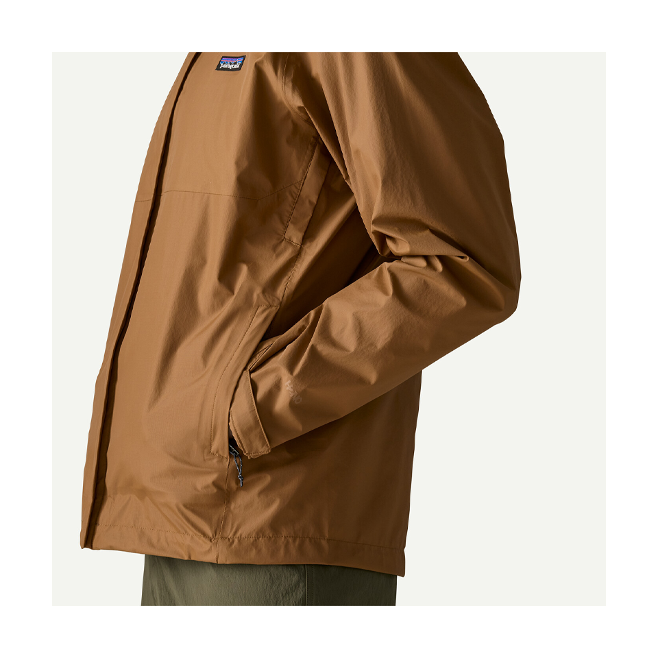 Patagonia Men's Torrentshell 3L Rain Jacket Deer Brown
