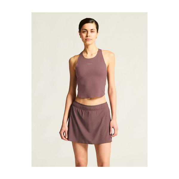 Craft Women's Hypervent Cropped Pocket Singlet Flint