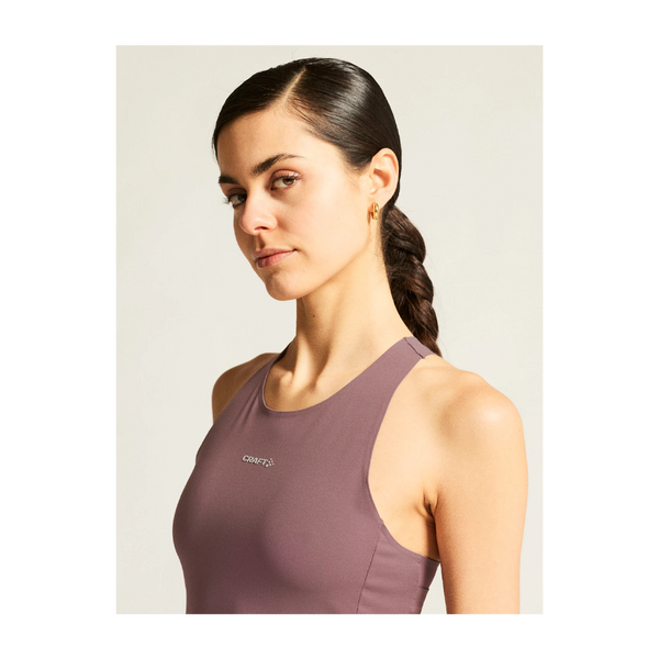 Craft Women's Hypervent Cropped Pocket Singlet Flint
