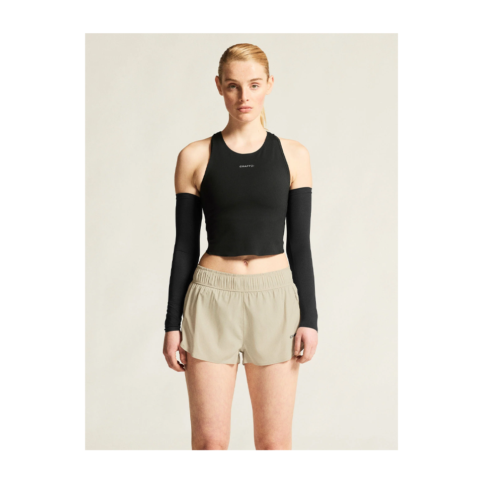 Craft Women's Hypervent Cropped Pocket Singlet Black