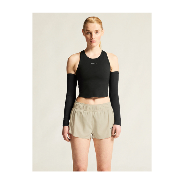 Craft Women's Hypervent Cropped Pocket Singlet Black
