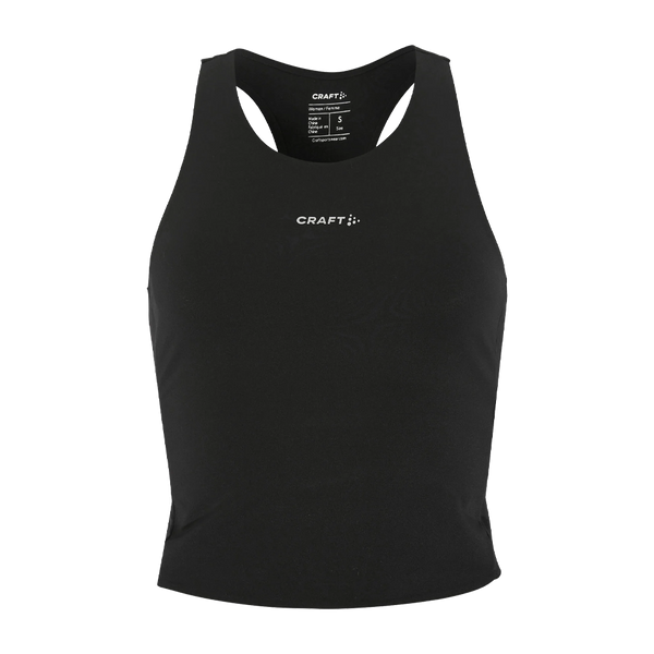 Craft Women's Hypervent Cropped Pocket Singlet Black