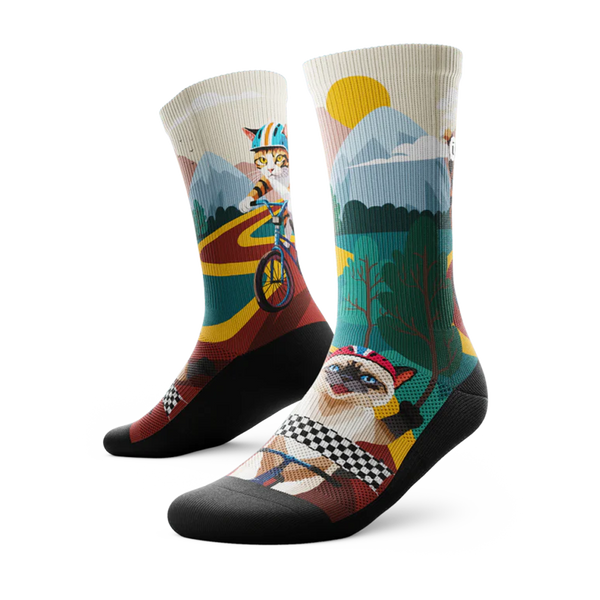 Outway Fast And Furriest Crew Socks