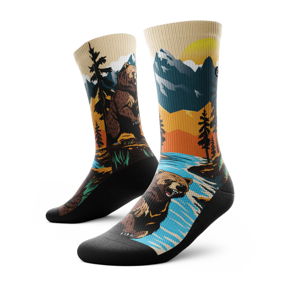 Outway Grizzly Bear Crew Socks Main image