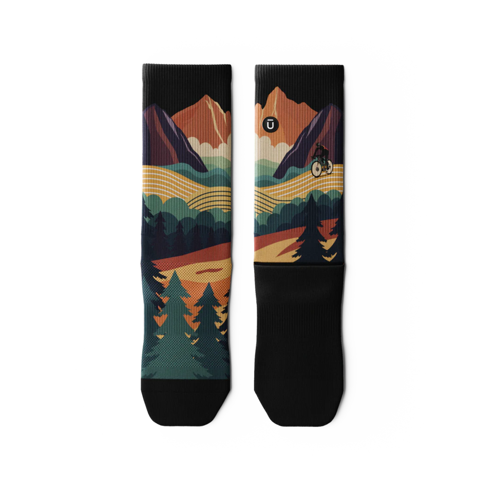 Outway Meandering Crew Socks Secondary image