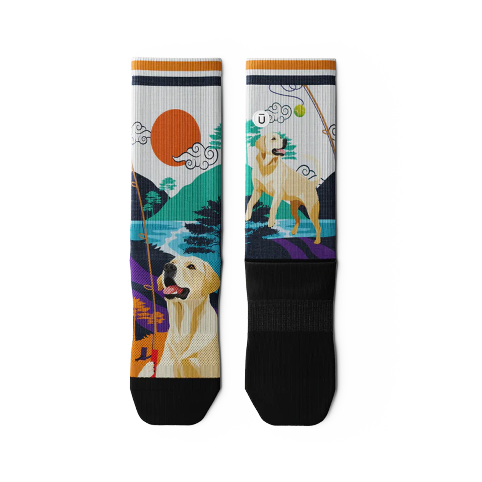 Outway Yellow Lab Crew Socks Secondary image