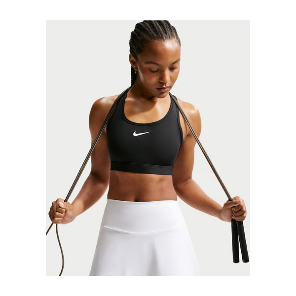 Nike Women's Swoosh Medium-Support Padded Sports Bra Black