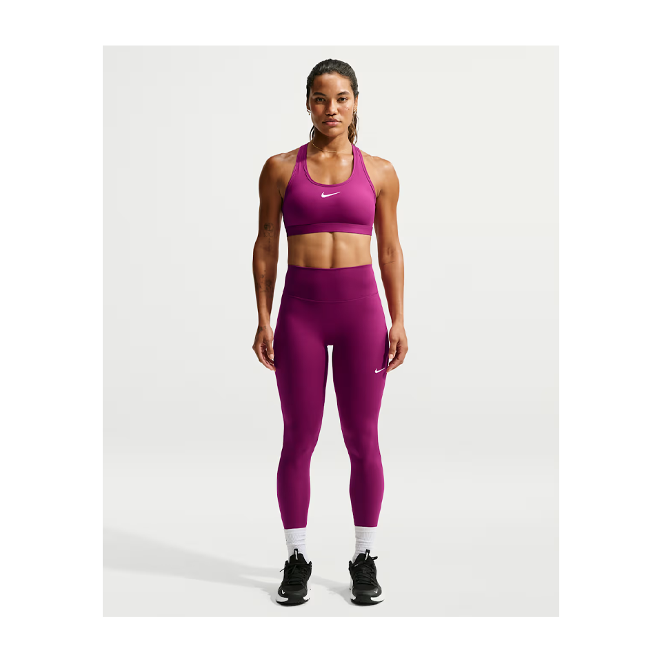Nike Swoosh Medium-Support Padded Sports Bra True Berry