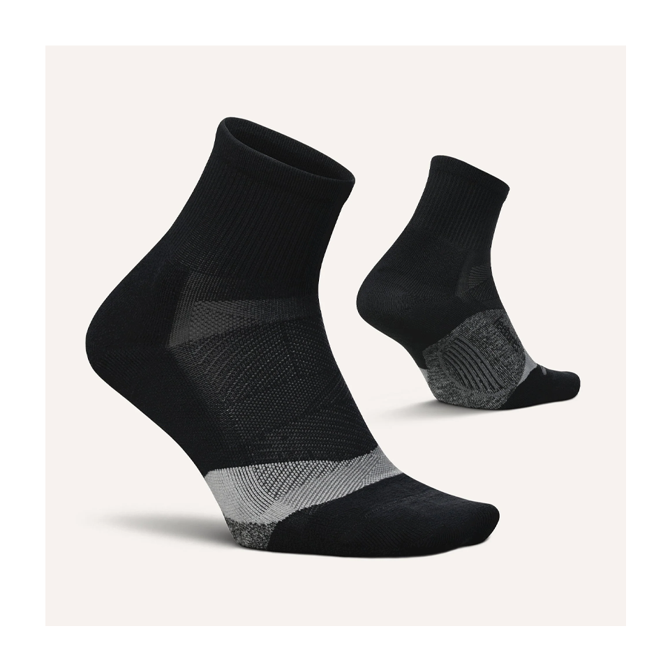 Feetures ELITE Light Cushion Quarter Black