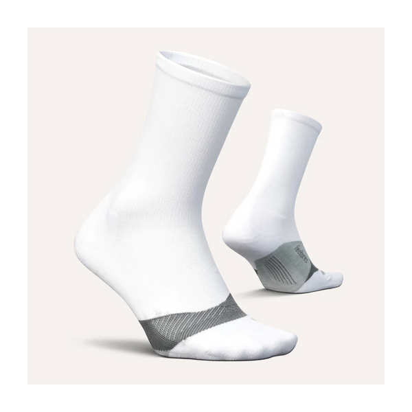 Feetures ELITE Light Cushion Mini Crew White