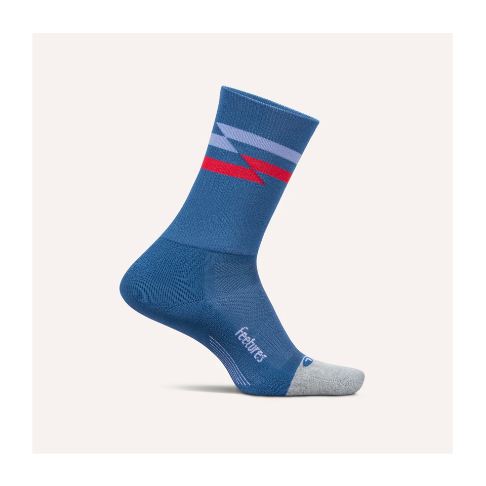 Feetures ELITE Light Cushion Mini Crew Blue Track