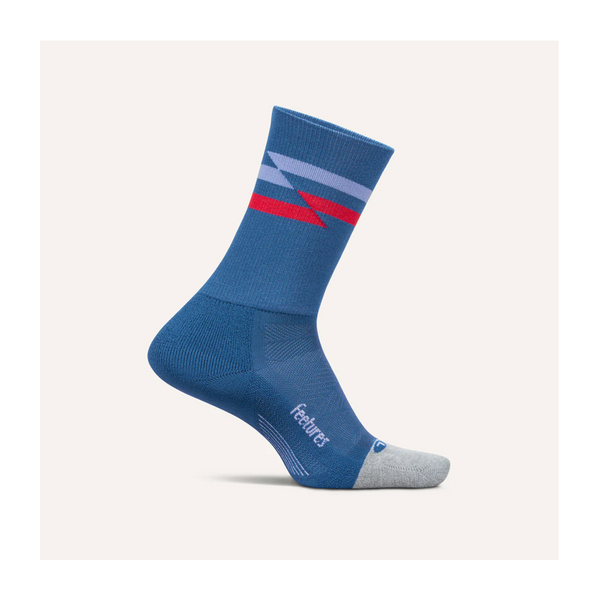 Feetures ELITE Light Cushion Mini Crew Blue Track