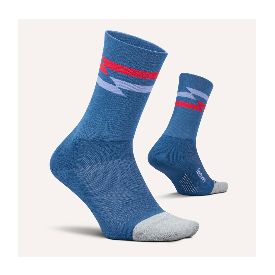 Feetures ELITE Light Cushion Mini Crew Blue Track Secondary image