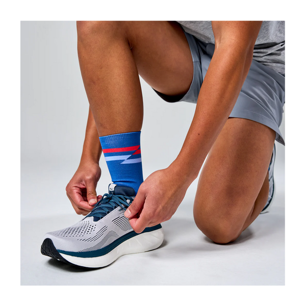 Feetures ELITE Light Cushion Mini Crew Blue Track
