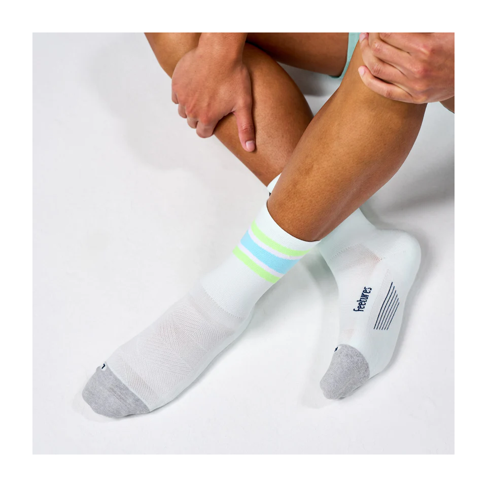 Feetures ELITE Light Cushion Mini Crew Mint Bounce