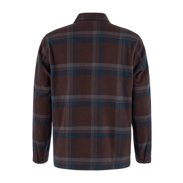 Fjällräven Men's Singi Flannel Overshirt Black Oak - Dark Navy