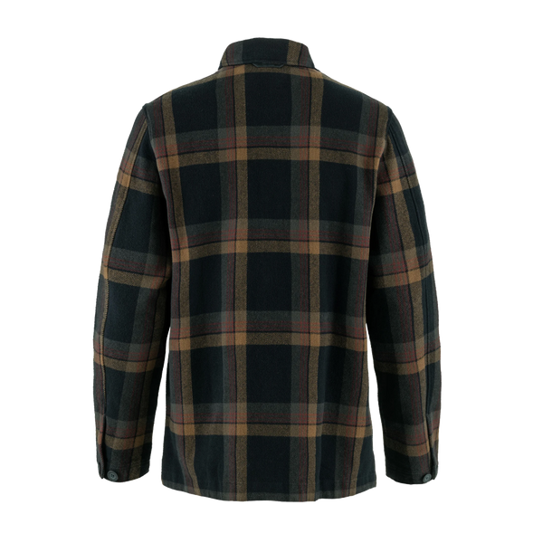 Fjällräven Men's Singi Flannel Overshirt Dark Navy/Wood Brown