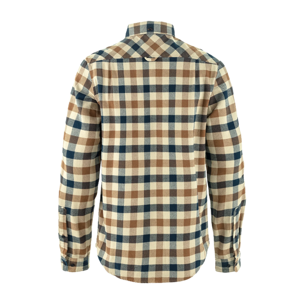 Fjällräven Men's Skog Slim Shirt Fossil/Dark Navy