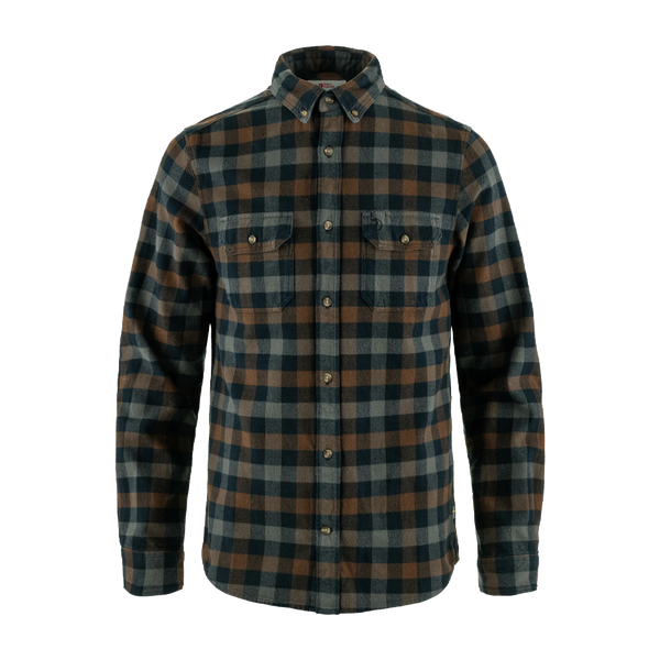 Fjällräven Men's Skog Slim Shirt Dark Navy/Dark Oak