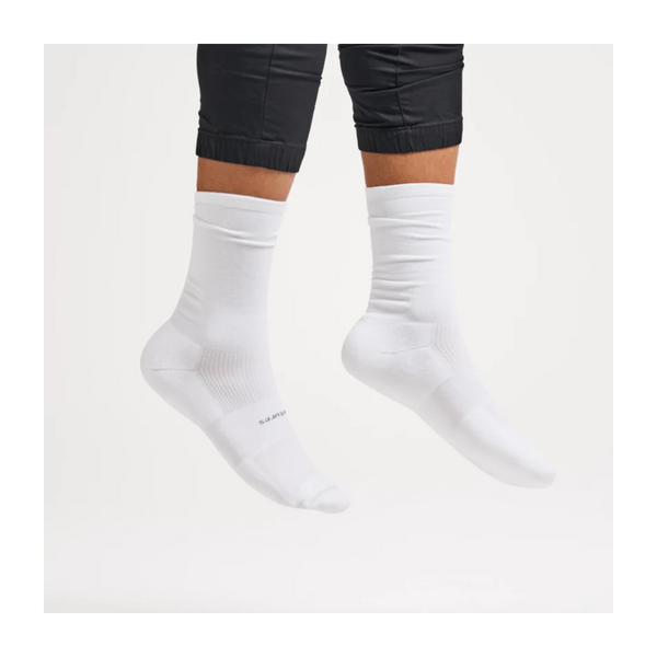 Feetures HIGH PERFORMANCE Max Cushion Crew White