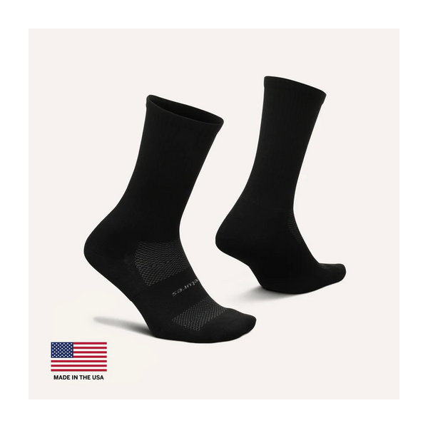 Feetures HIGH PERFORMANCE Max Cushion Crew Black