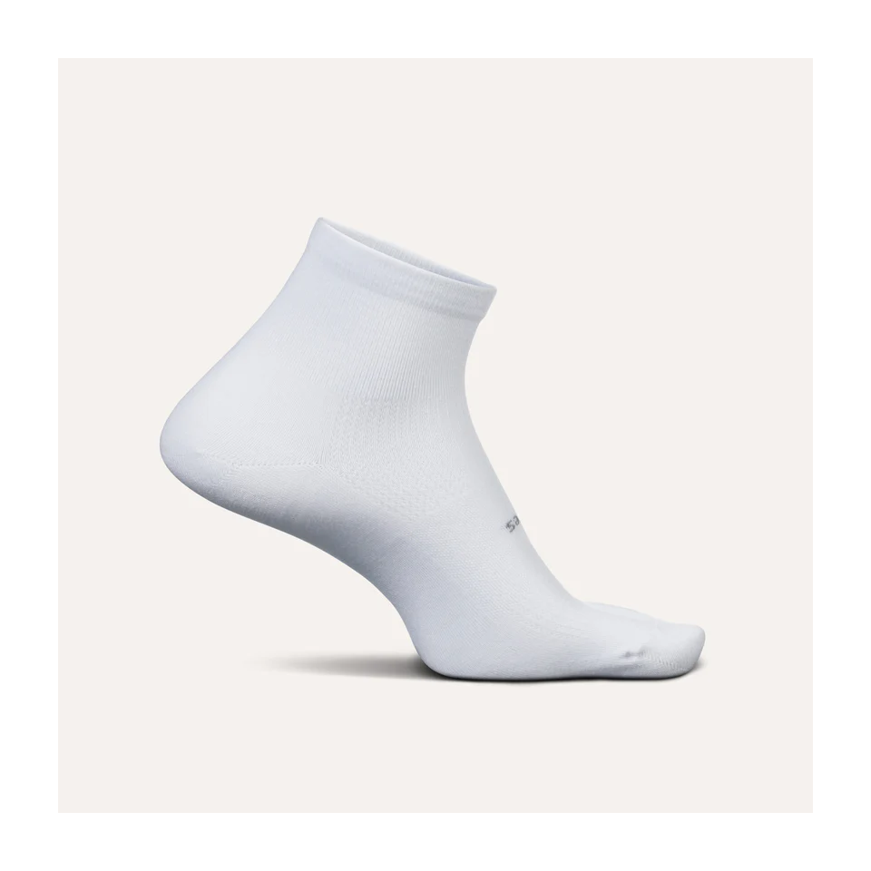 Feetures HIGH PERFORMANCE Ultra Light Quarter White