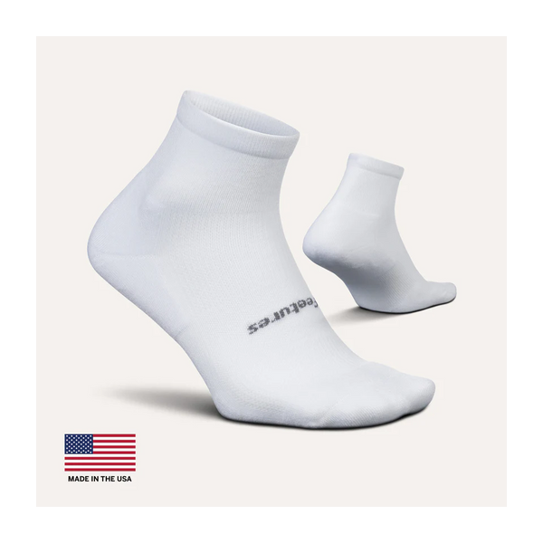 Feetures HIGH PERFORMANCE Ultra Light Quarter White