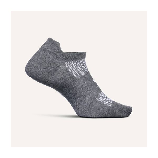 Feetures HIGH PERFORMANCE Max Cushion Tab Heather Gray