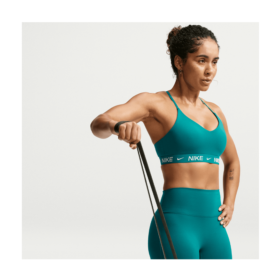 Nike Women's Indy Light-Support Padded Adjustable Sports Bra Bright Spruce