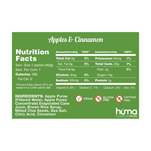 Huma Energy Gel Apples And Cinnamon