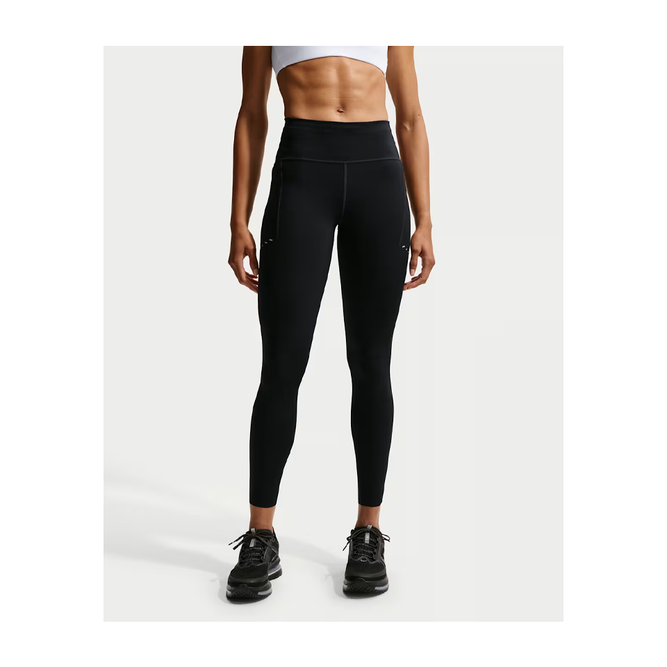 Nike Women's Swift High-Waisted 7/8 Running Leggings with Pockets Black