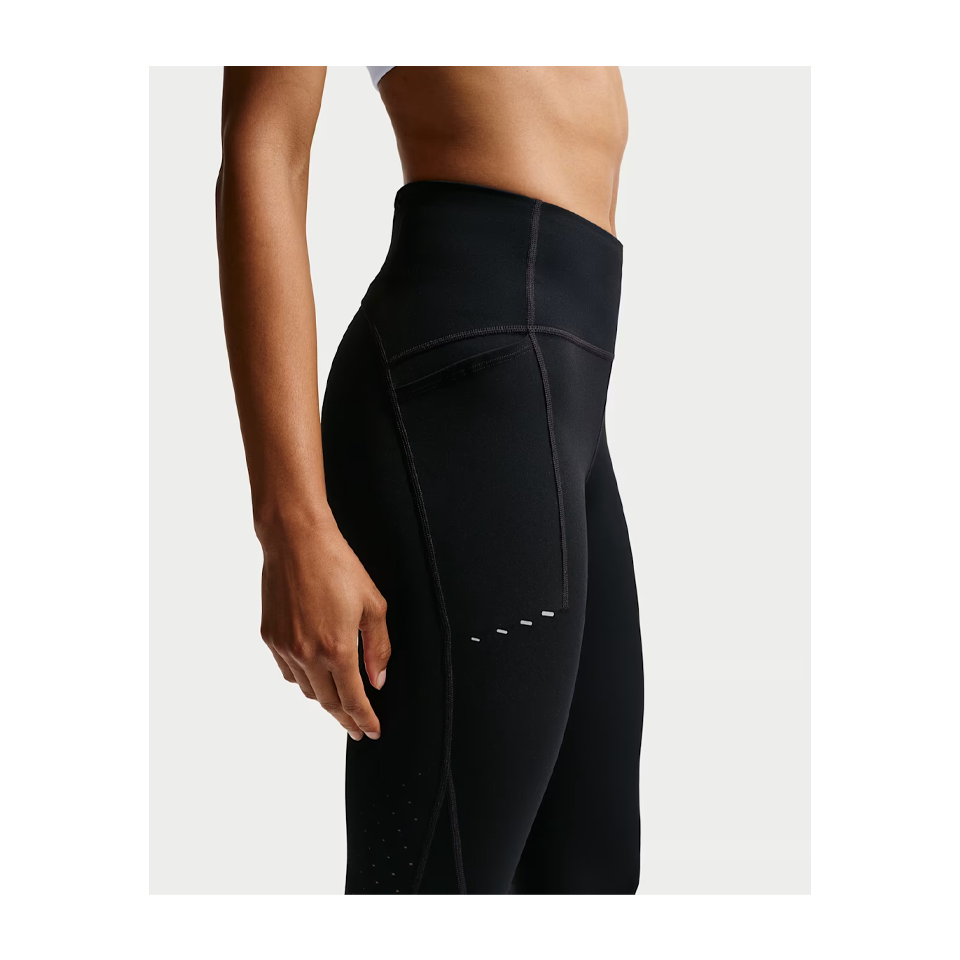 Nike Women's Swift High-Waisted 7/8 Running Leggings with Pockets Black