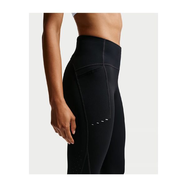 Nike Women's Swift High-Waisted 7/8 Running Leggings with Pockets Black
