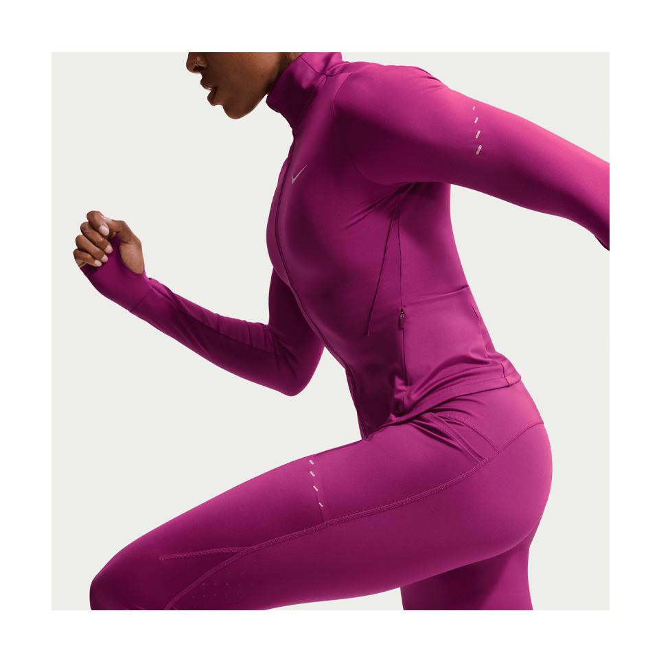 Nike Women's Swift High-Waisted 7/8 Running Leggings with Pockets True Berry