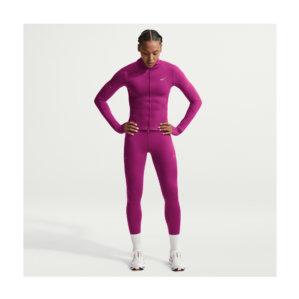 Nike Women's Swift High-Waisted 7/8 Running Leggings with Pockets True Berry