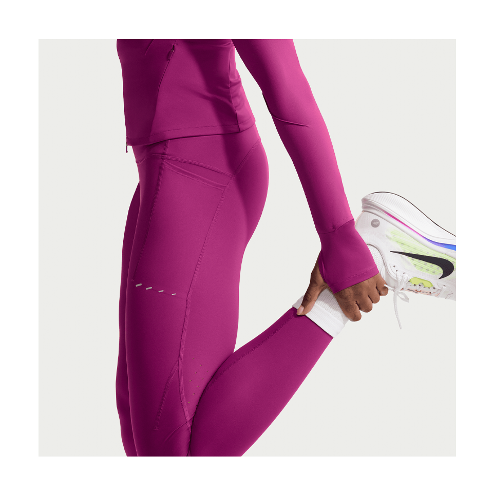 Nike Women's Swift High-Waisted 7/8 Running Leggings with Pockets True Berry