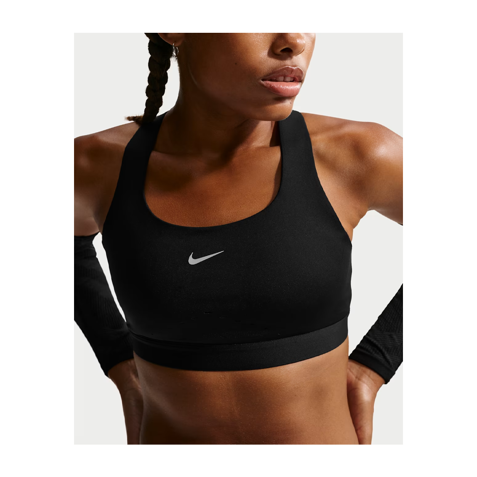Nike Women's Swift High-Support Lightly Lined Sports Bra Black