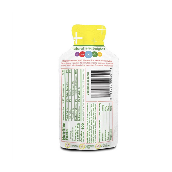 Huma Energy Gel Plus Strawberry Lemonade