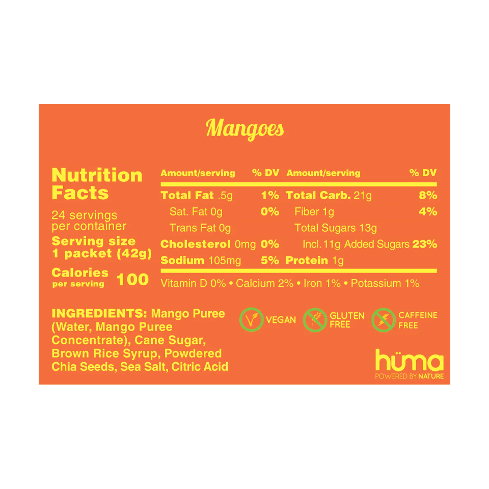 Huma Energy Gel Original Mango Secondary image