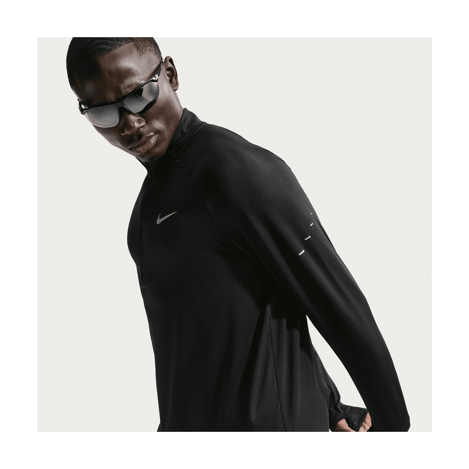 Nike Men's Stride Dri-FIT 1/2-Zip Running Mid Layer Black
